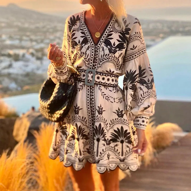 robe courte tendance bohème