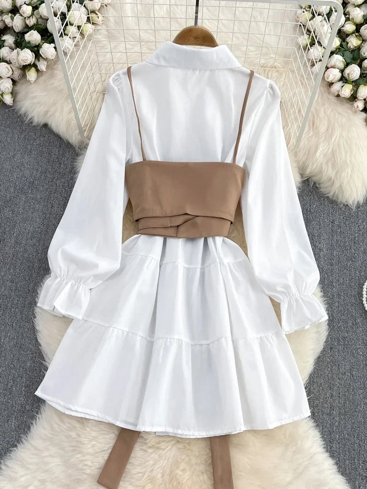 robe patineuse style chemise