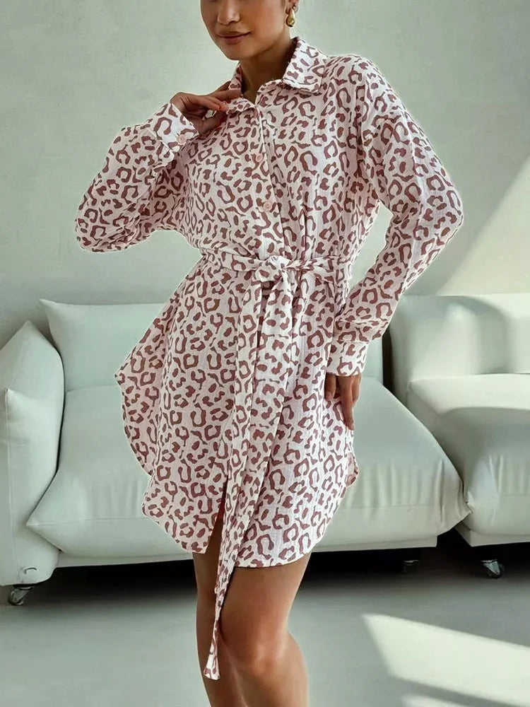 robe leopard tendance