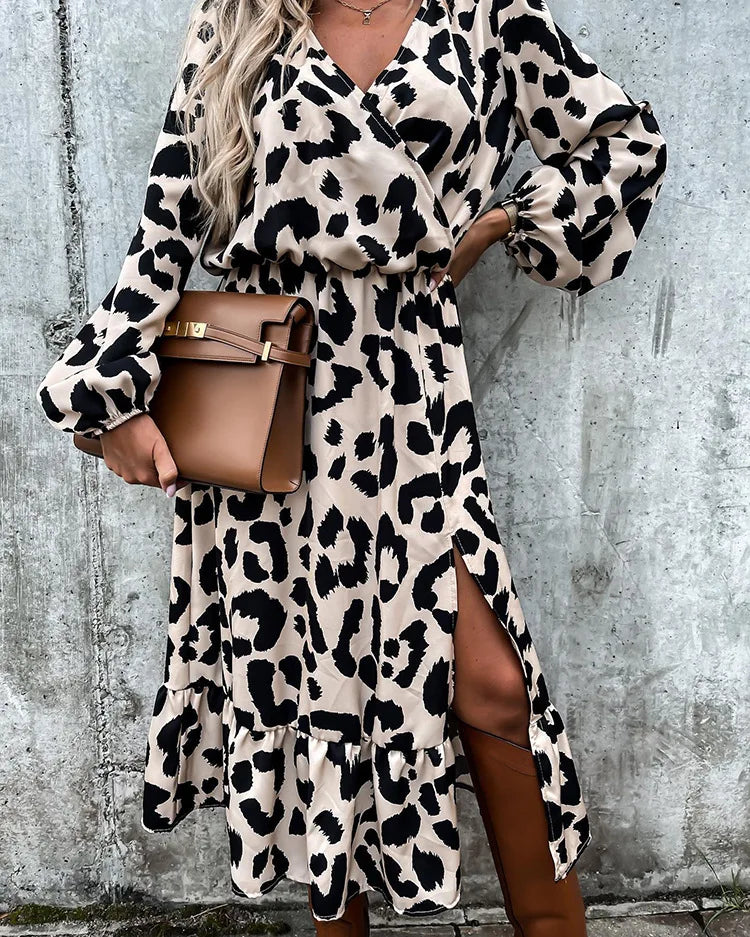 robe chemise leopard chic