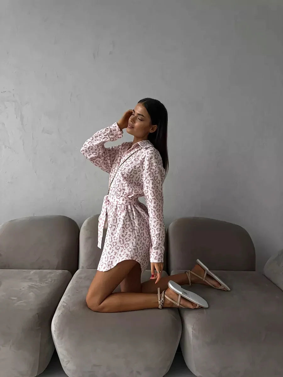 vêtements femme robe leopard