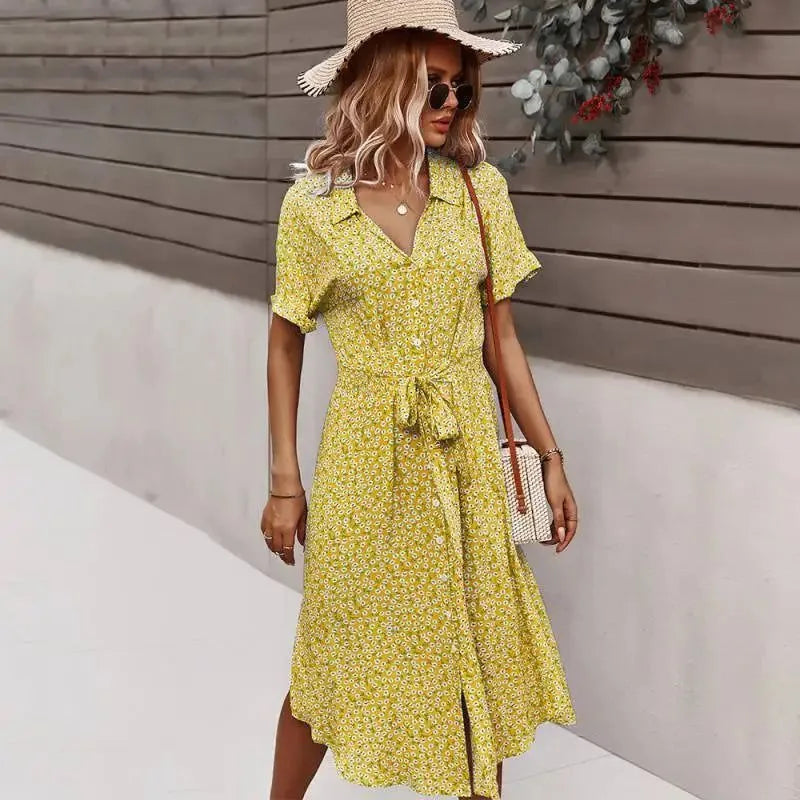 robe style rétro chemise