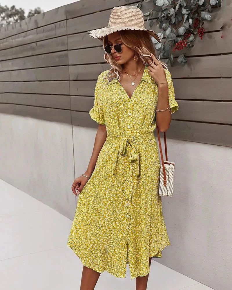 robe chemise en denim vintage