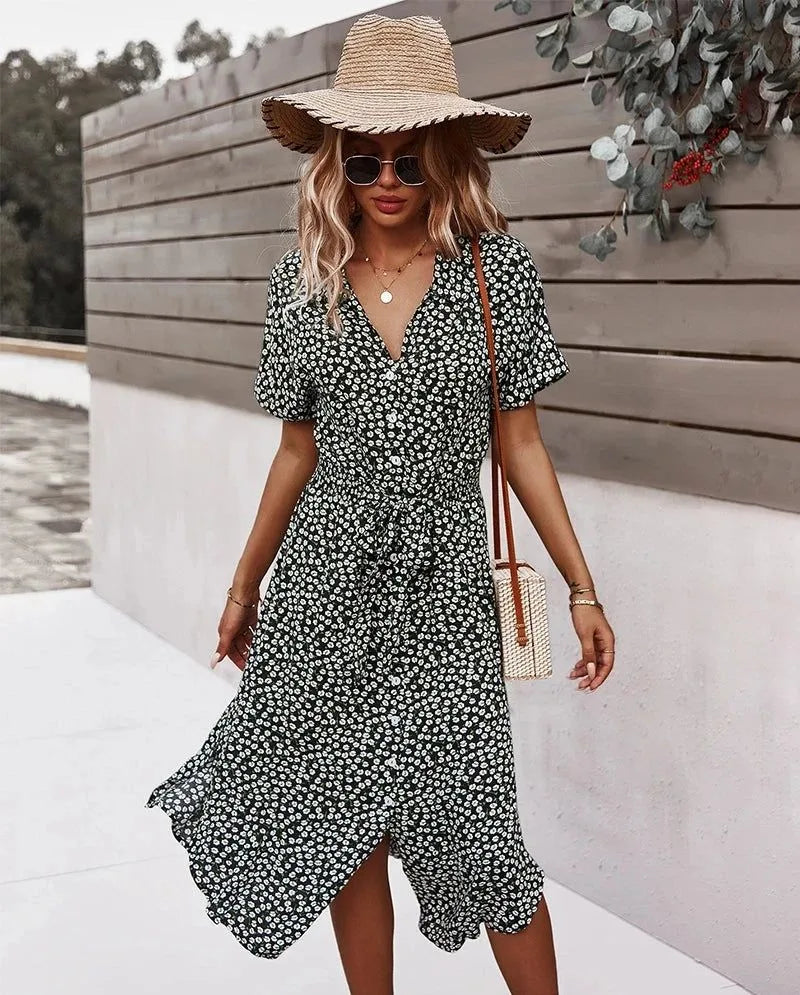 robe chemise boho vintage