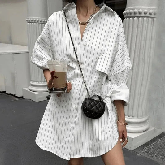 robe chemise blanche d'été