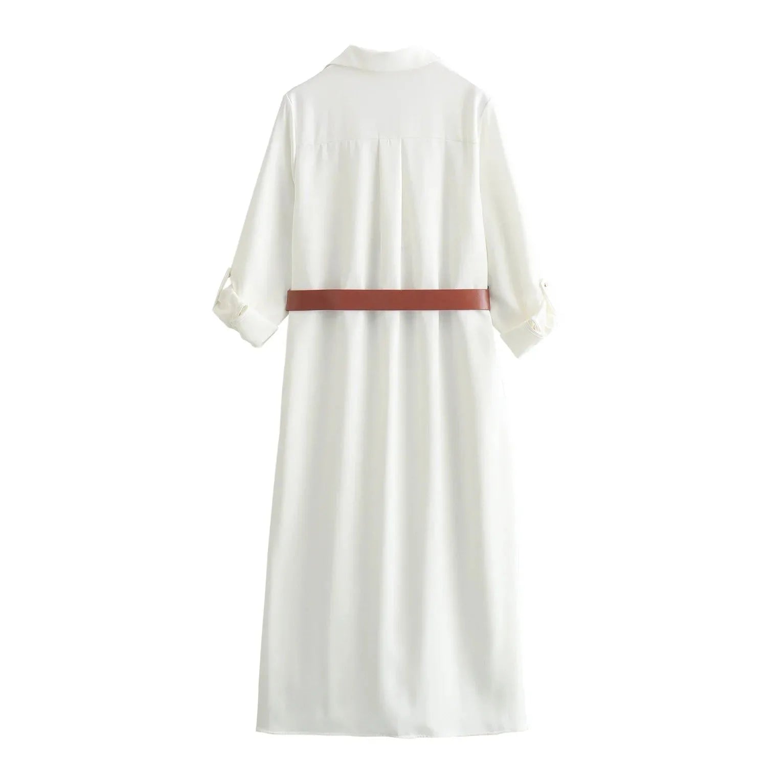 robe chemise blanche élégante