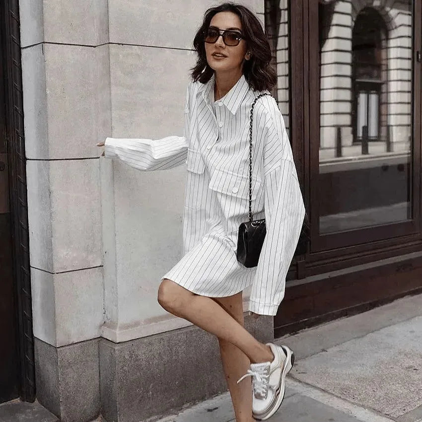 robe chemise blanche pour femme