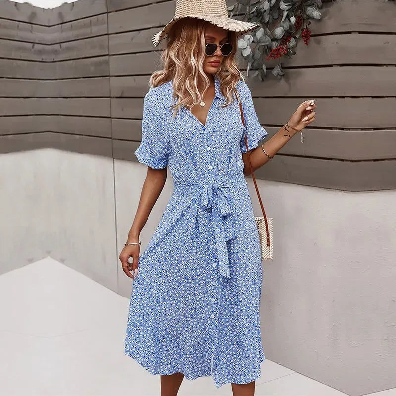 robe chemise en coton vintage