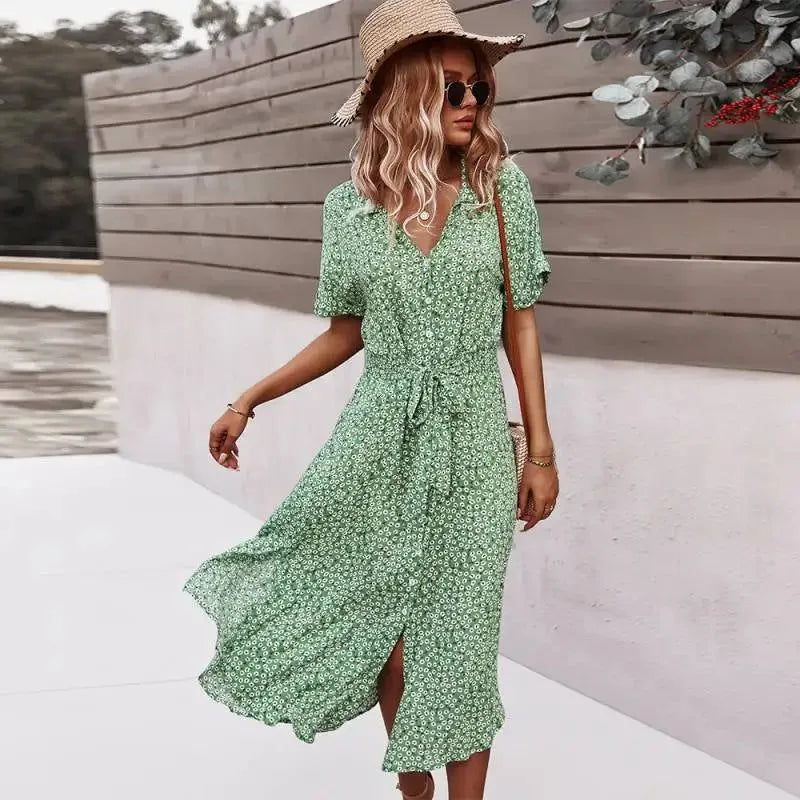 robe chemise en lin vintage
