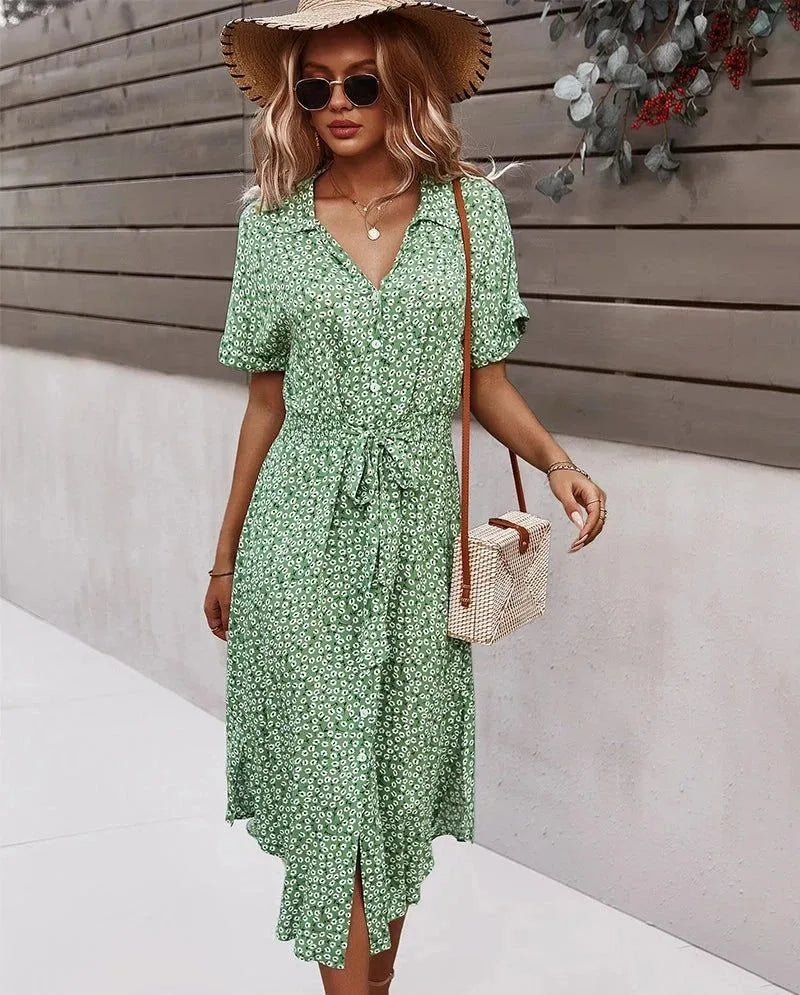 robe chemise avec poches vintage