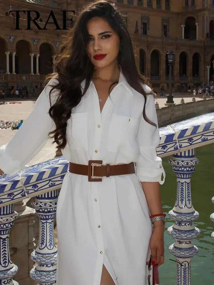 robe chemise blanche pour les occasions spéciales