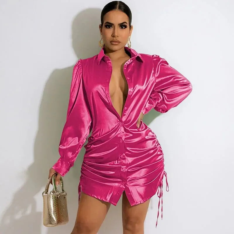 robe chemise élégante noire