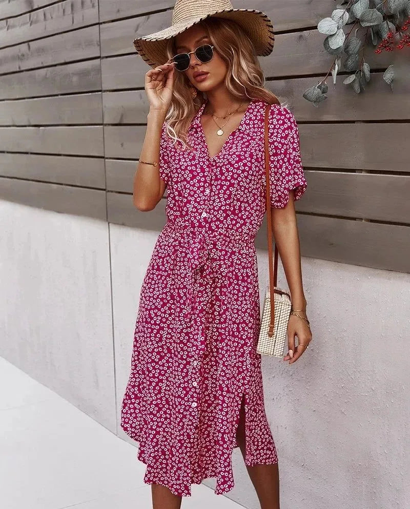 robe chemise évasée vintage